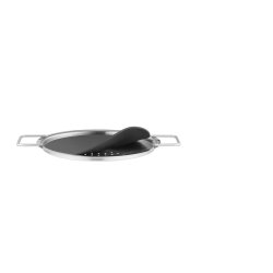 Eva Trio - Draining Lid - Black/Steel - 20 cm