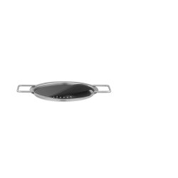 Eva Trio - Draining Lid - Black/Steel - 16 cm