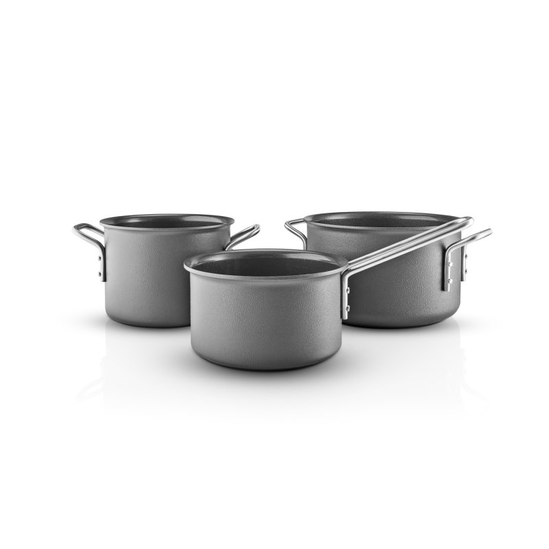 Eva Trio - Grey Line Cookware Set - Grey - 1.8 l, 2.5 l, 3.8 l