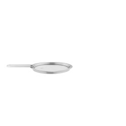 Eva Trio - Glass lid - Brushed steel - 16 cm