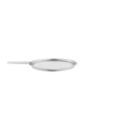 Eva Trio - Glass lid - Brushed steel - 20 cm
