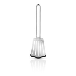 Eva Trio - Spatula with silicone - Polished steel - 27 cm