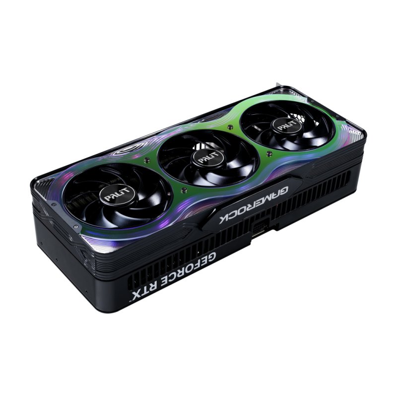 Palit GameRock RTX5070 Ti, PCIe5, 16GB DDR7, HDMI, 3 DP, 2452MHz Clock, RGB Lighting