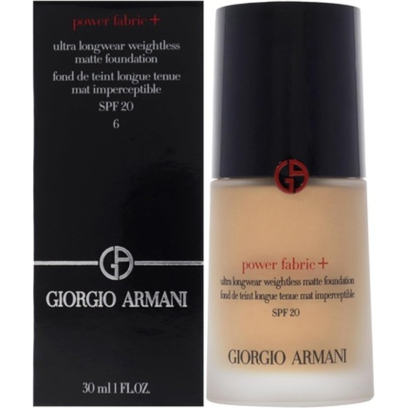 Giorgio Armani Power Fabric Plus Longwear Weightless Matte Foundation SPF 20 for Women 1 oz