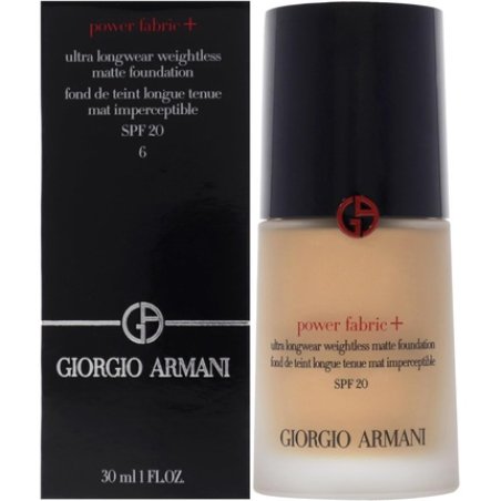 Giorgio Armani Power Fabric Plus Longwear Weightless Matte Foundation SPF 20 for Women 1 oz