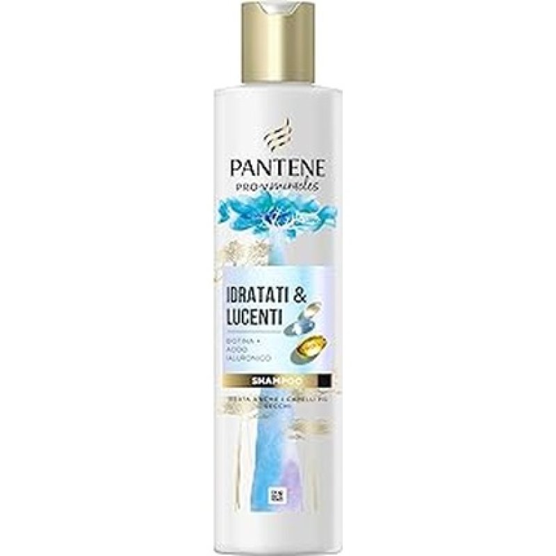 Pantene Hydrated Shiny Shampoo With Biotin 250ml - Pro-V Miracles Shampoo For Dry Hair