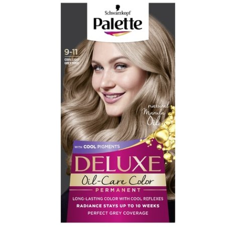Palette Deluxe Oil-Care Color Permanent Hair Dye 9-11 Cool Light Rosy Blonde