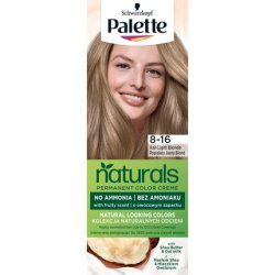 Palettenaturals Permanent Color Cream Hair Dye - Ash Light Blonde 8-16 With Shea Butter And Oat Milk