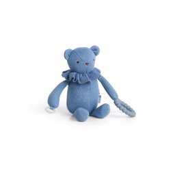 Smallstuff - Little activity bear, for dummy and teether, blue - (40006-36)