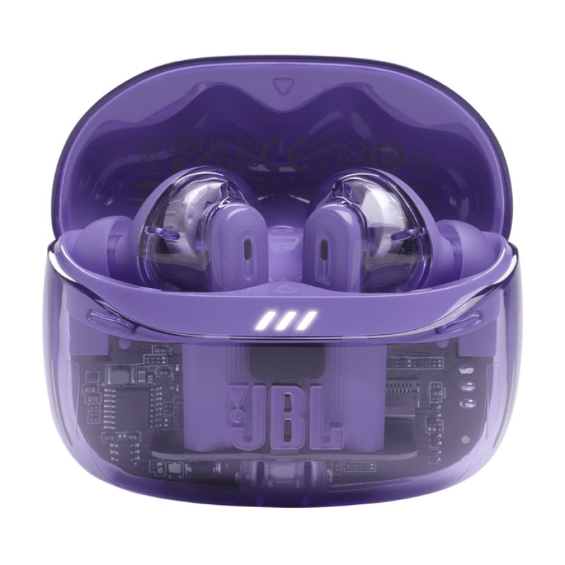 JBL Tune Beam 2 Ghost Edition Headset Wireless In-ear Music/Everyday Bluetooth Purple