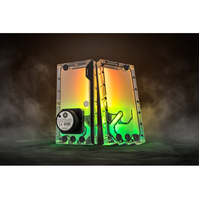 EK Water Blocks EK-Quantum Kinetic3 FLT D5 PWM Ausgleichsbehälter-Pumpen-Kombination - 240mm, D-RGB, Acry