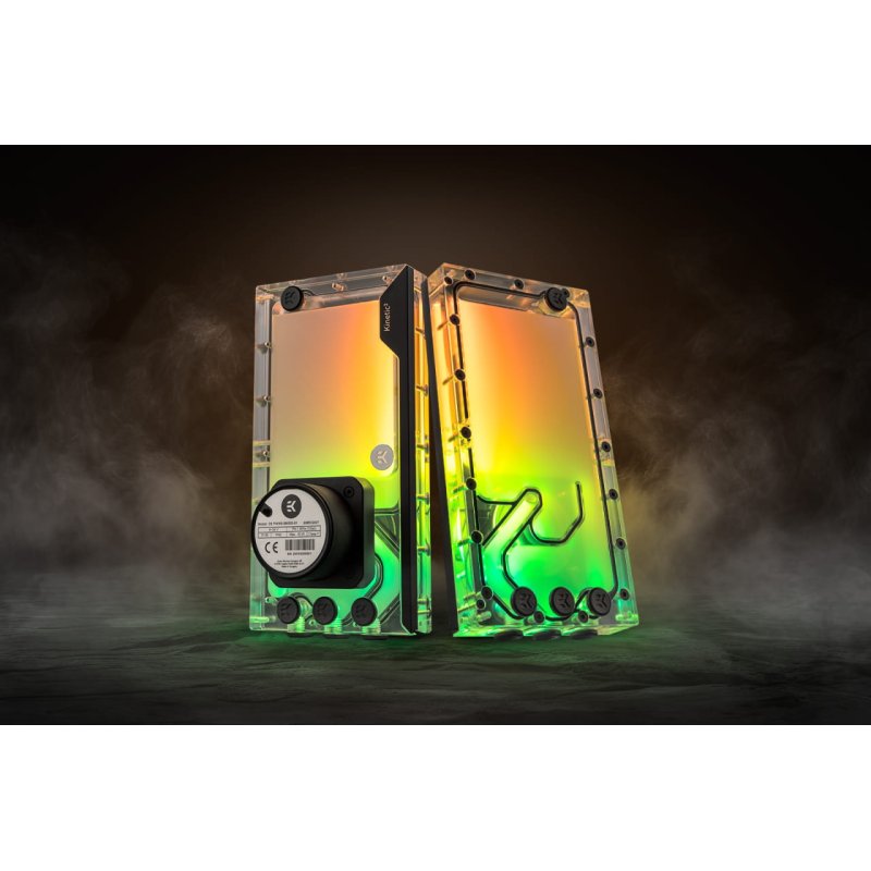 EK Water Blocks EK-Quantum Kinetic3 FLT D5 PWM Ausgleichsbehälter-Pumpen-Kombination - 280mm, D-RGB, Acryl