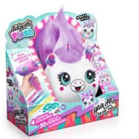 Airbrush Plush - Hair'iffic 17cm Squish Pal 2 asst. - (1040)