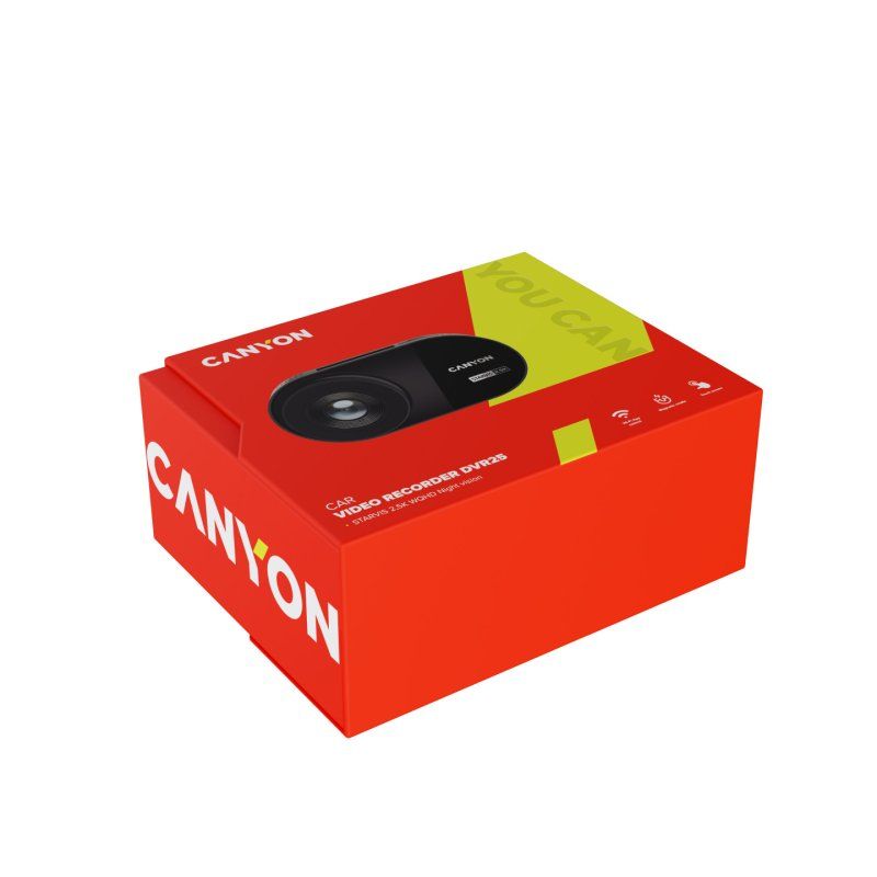 Canyon Dashcam DVR25 WQHD/2.5k/WiFi/App/SD-Card bk retail