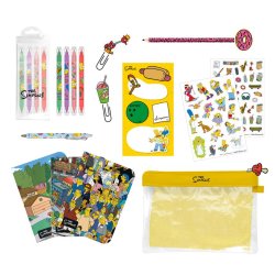 LES SIMPSONS - Set de Papeterie avec 3 Notebooks A6 - 10pc.