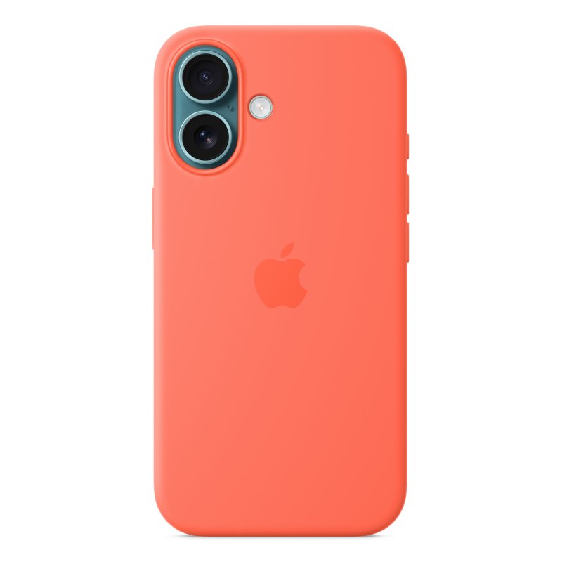 IPHONE 16 SILICONE CASE WITH MAGSAFE - TANGERINE