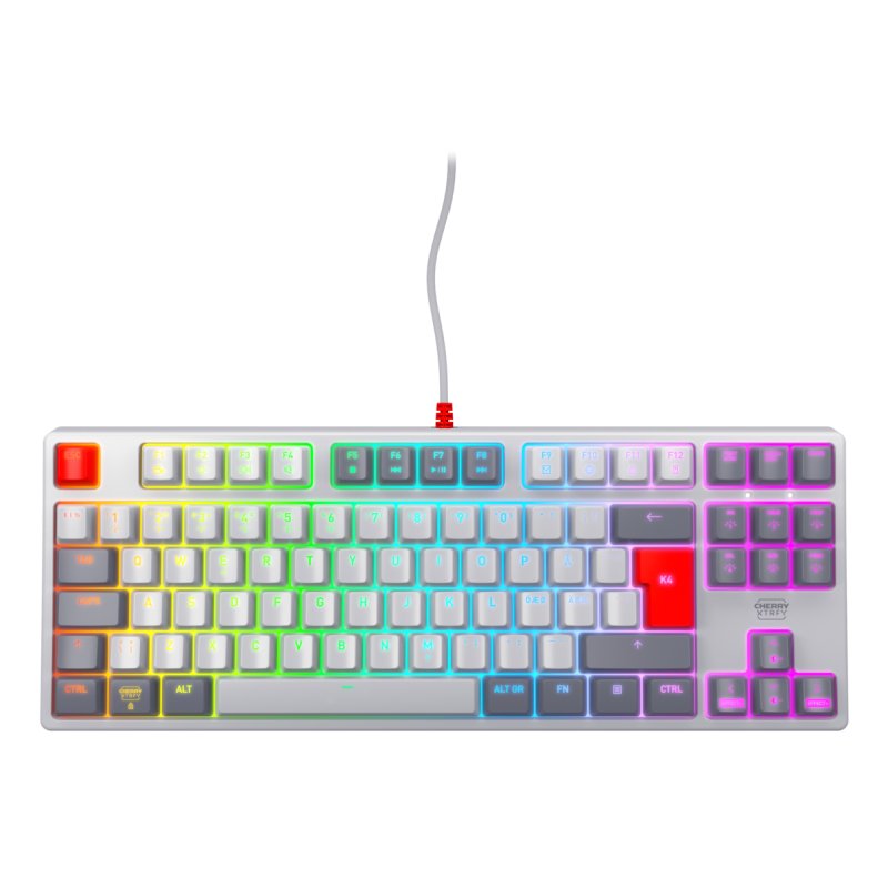 CHERRY XTRFY K4V2 TKL KB WHITE KB CORDED MECHANICAL MX RED