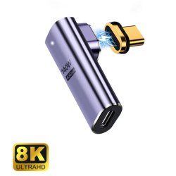 ADAPTADOR USB-C EWENT MACHO-HEMBRA MAGNETICO PD100W PURPURA
