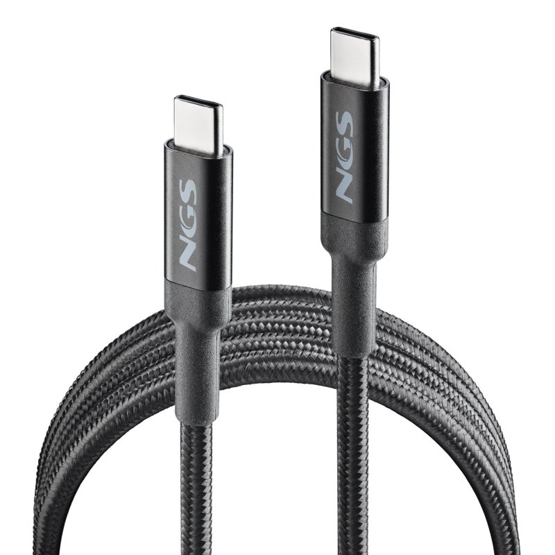 NGS KNOT 65W-2 câble USB USB 2.0 2 m USB C Noir