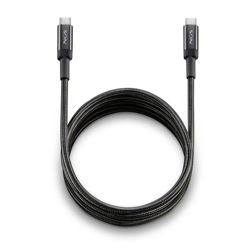 Cable NGS USB- C M/M 65W 2m (Noir)