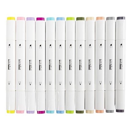 Creative - Illustration Marker, Line 1 8 mm, Pastel Colours, 12 pc - ()