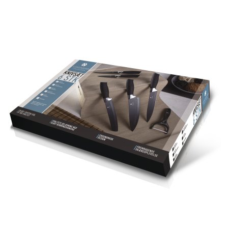 Scandinavian Collection - 6 Pack Knife Set - Sort