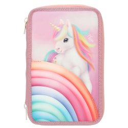 Ylvi - Triple Pencil Case - Color Cloud - Candy Colors