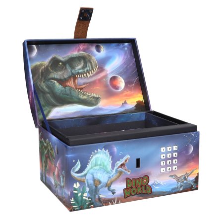 Dino World - Treasure Chest With Code, Sound And Light - (0413441)