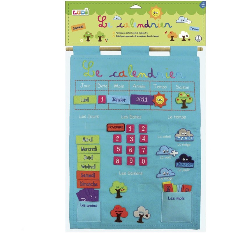 CALENDRIER TISSU BLEU [SPE]