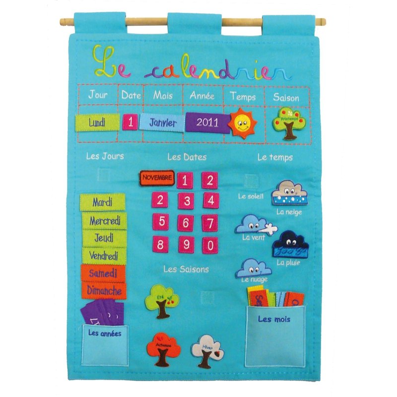CALENDRIER TISSU BLEU [SPE]