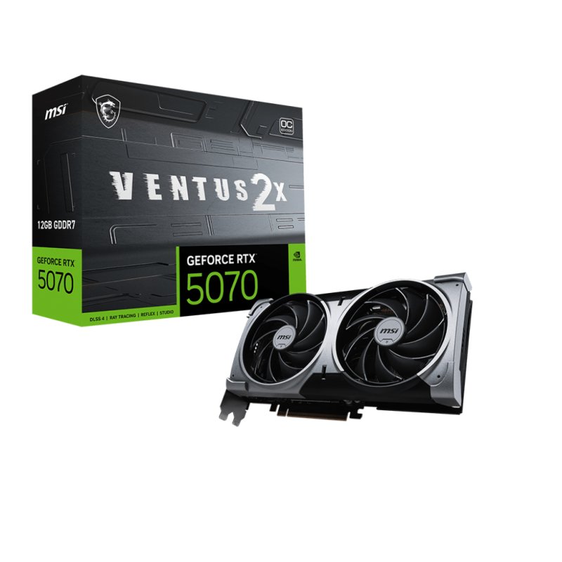 MSI GeForce RTX 5070 12G VENTUS 2X OC NVIDIA 12 GB GDDR7