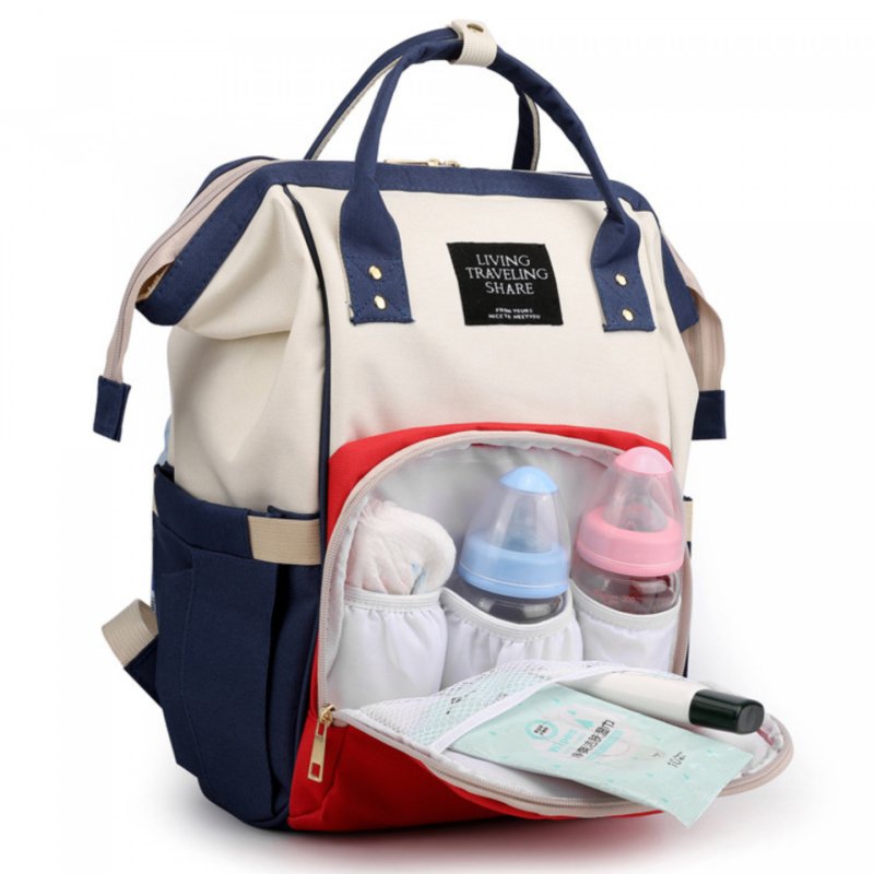 Herzberg HG-03114: Multifunction Mommy Diaper and Baby Bottle Bag - Multicolored