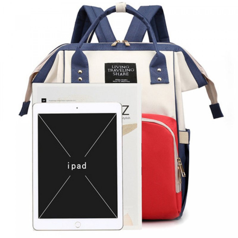 Herzberg HG-03114: Multifunction Mommy Diaper and Baby Bottle Bag - Multicolored