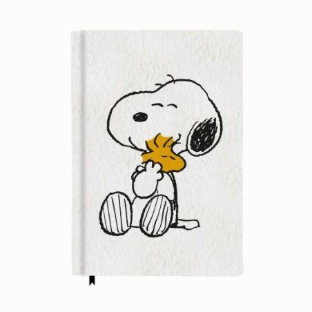 SNOOPY - Notebook Pelucheux Premium - Format A5