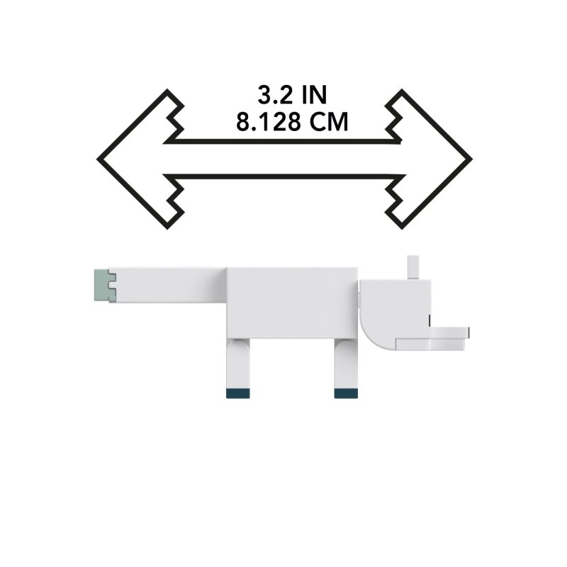 Minecraft 3.25' CORE FIGURE Arctic Fox