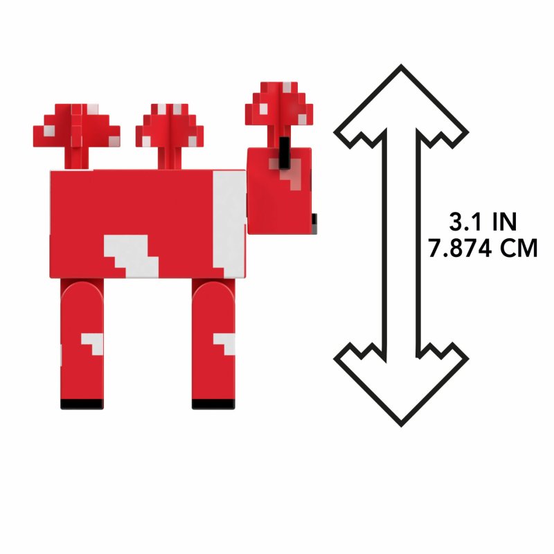 Minecraft 3.25' CORE FIGURE Mooshroom