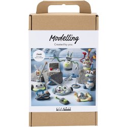 Creative - Craft Kit Modelling, Robot, Blue, Grey, Red, Silver-Plated, 1 Pack - (977808)