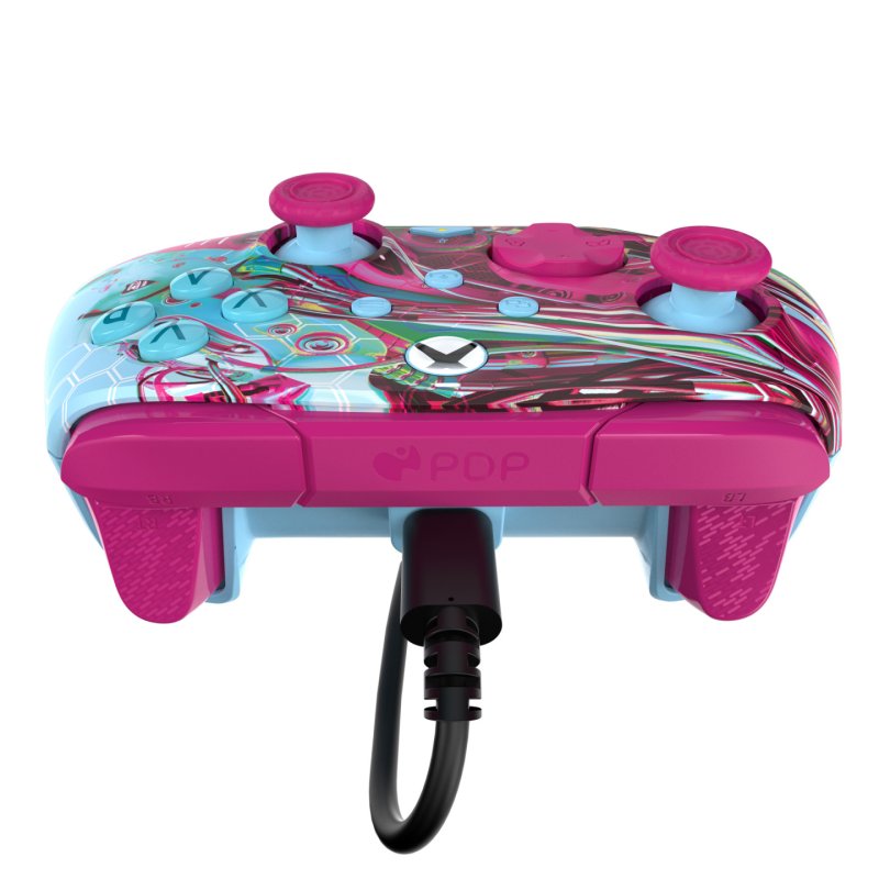PDP REMATCH GLOW Advanced Multicolore USB Manette de jeu Analogique/Numérique PC, Xbox One, Xbox Series S, Xbox Series