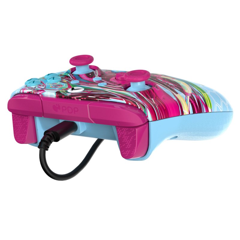 PDP REMATCH GLOW Advanced Multicolore USB Manette de jeu Analogique/Numérique PC, Xbox One, Xbox Series S, Xbox Series
