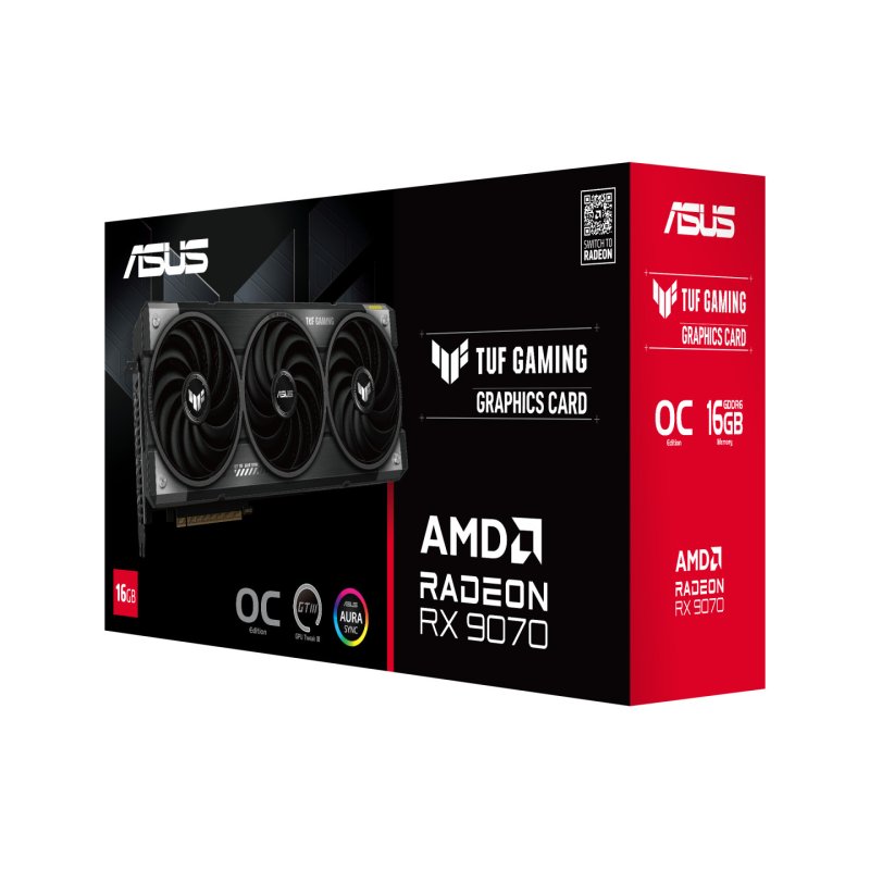 ASUS TUF Gaming TUF-RX9070-O16G-GAMING AMD Radeon RX 9070 16 GB GDDR6