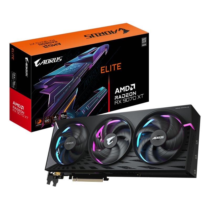 Karta graficzna Gigabyte Radeon RX 9070 XT AORUS ELITE 16GB