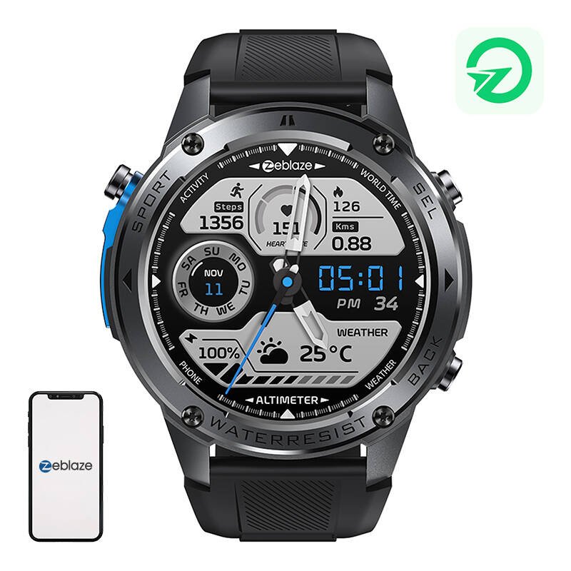Zeblaze Stratos 2 Ultra Smartwatch (Black)