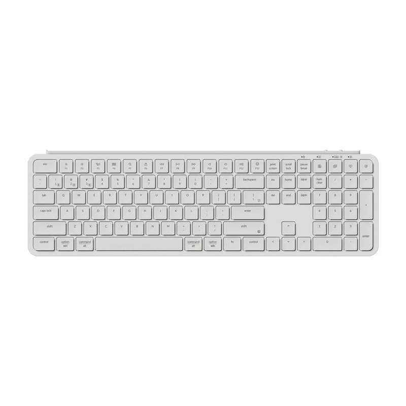 Ultra Slim Keychron B6 Pro 2.4G Wireless Keyboard (White) [B6P-K8].