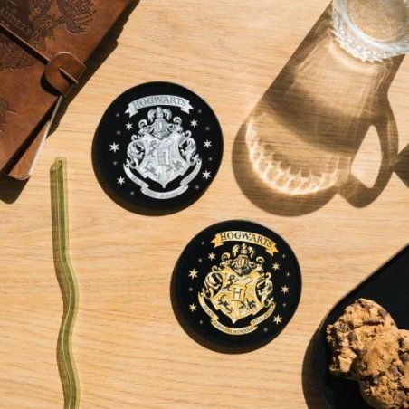 HARRY POTTER - Poudlard - Set de 2 Sous-Verre