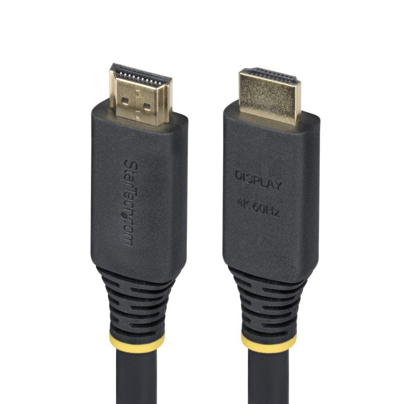 StarTech.com 15m (49.2ft) Active High Speed HDMI Cable, 4K 60Hz/1440p 144Hz, HDR10/HDCP 2.2/ARC, 18Gbps, UHD HDMI 2.0