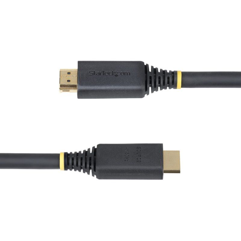StarTech.com 15m (49.2ft) Active High Speed HDMI Cable, 4K 60Hz/1440p 144Hz, HDR10/HDCP 2.2/ARC, 18Gbps, UHD HDMI 2.0