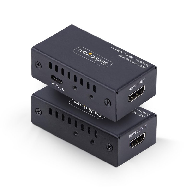 StarTech.com 4K50IC-EXTEND-HDMI extension audio/video Émetteur et récepteur AV Noir