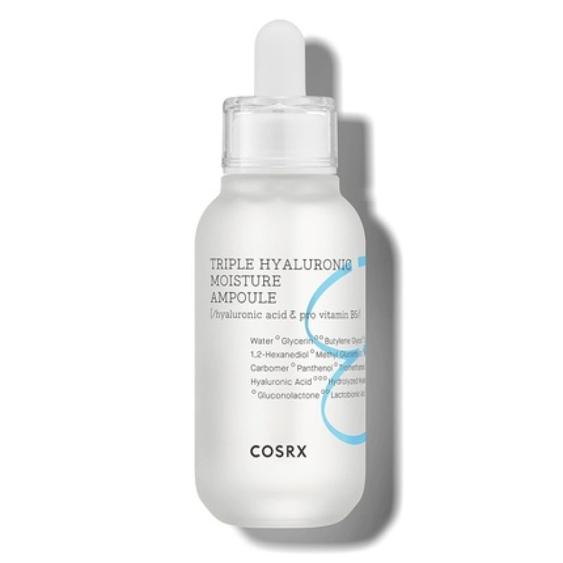 COSRX Hydrium Triple Hyaluronic Moisture Ampoule 40ml 1.35 fl.oz Hyaluronic Acid Viscous Serum Korean Skin Care Animal