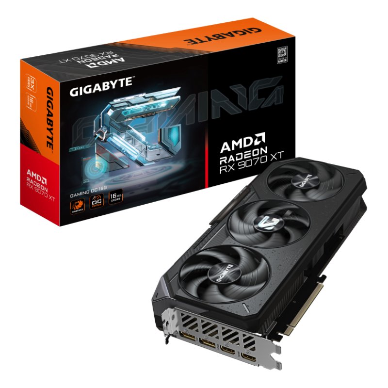 TARJETA GRAFICA GIGABYTE RADEON RX 9070 XT GAMING OC 16G