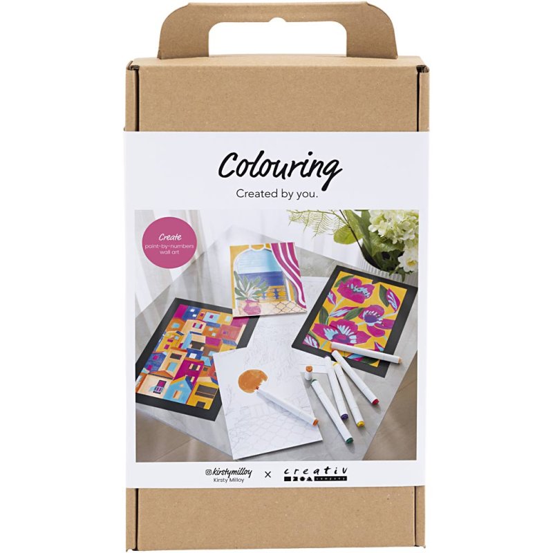 Creative - Craft Kit Colouring, Paint by Numbers, Markers, 1 Pack - ()